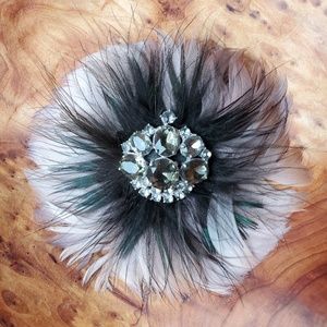 🎉💄TAKE IT SALE💋🥂Vintage Feather and Gem Brooch